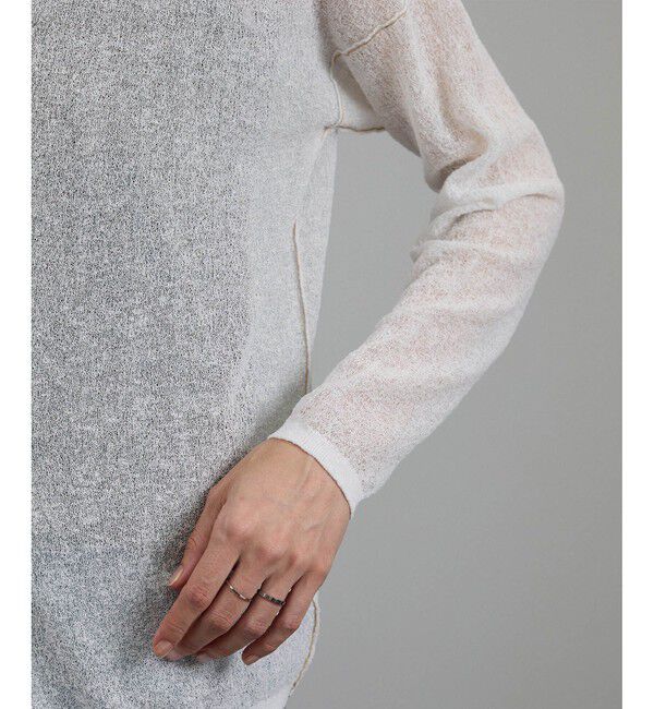 SALON adam et rope'「シアークレープ2WAYカーディガン」|カーディガン|