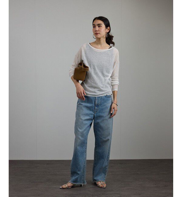 SALON adam et rope'「シアークレープ2WAYカーディガン」|カーディガン|