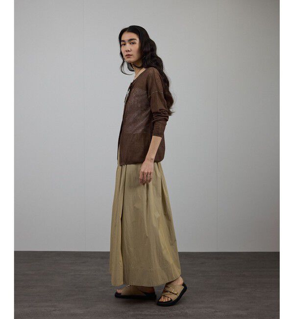 SALON adam et rope'「シアークレープ2WAYカーディガン」|カーディガン|