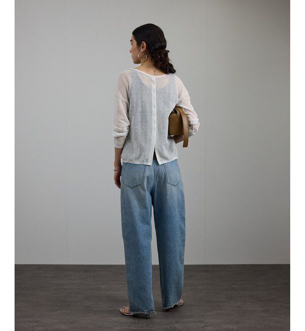 SALON adam et rope'「シアークレープ2WAYカーディガン」|カーディガン|