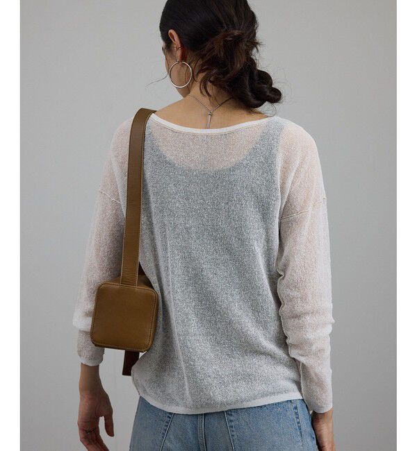 SALON adam et rope'「シアークレープ2WAYカーディガン」|カーディガン|