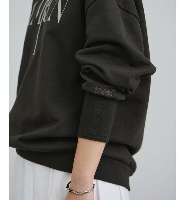 SALON adam et rope'「【Americana（アメリカーナ） for SALON】ロゴジップスウェット」|スウェット・ジャージ|