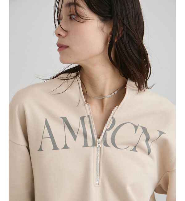 SALON adam et rope'「【Americana（アメリカーナ） for SALON】ロゴジップスウェット」|スウェット・ジャージ|