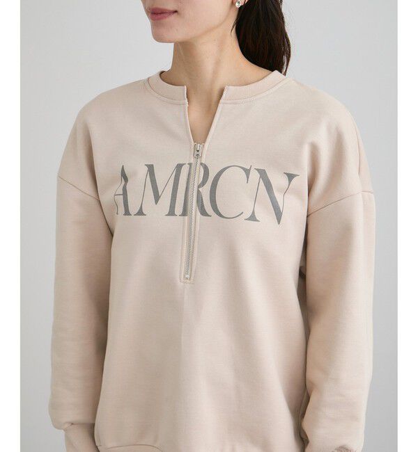 SALON adam et rope'「【Americana（アメリカーナ） for SALON】ロゴジップスウェット」|スウェット・ジャージ|