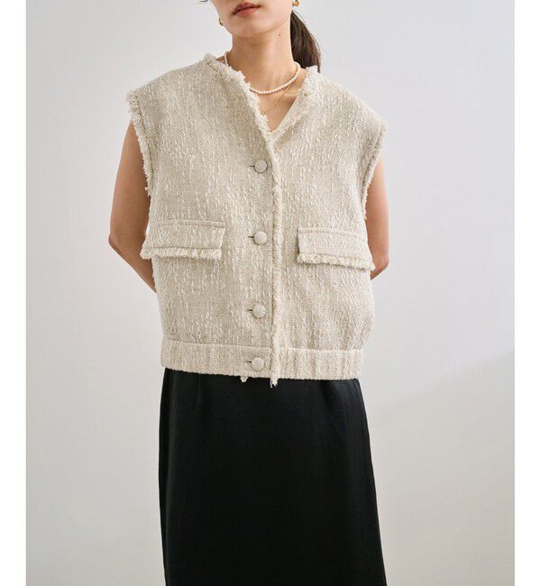 ROPE「サマーツイードジレ」|ベスト・ジレ|