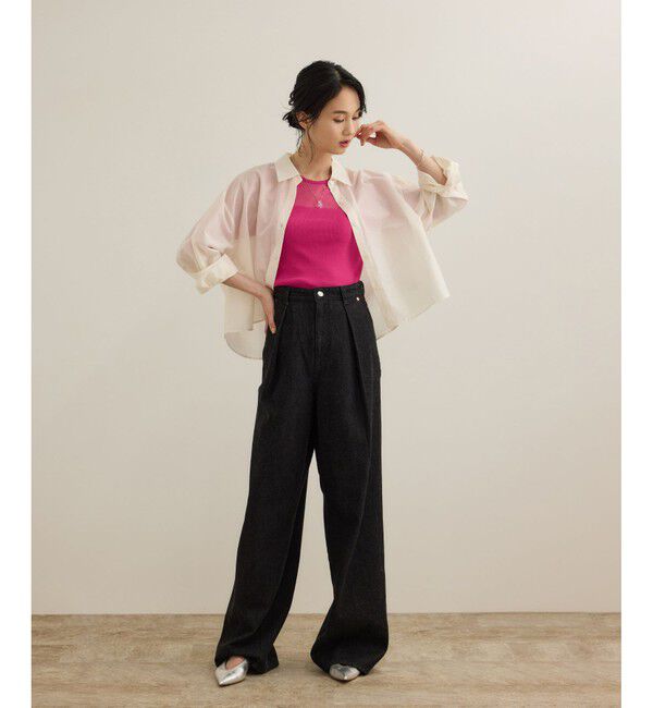 ROPE「シアーリブニット/洗える」|ニット・セーター|