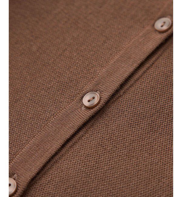 ROPE「ウール混ニットペプラムカーディガン/イージーケア・セットアップ対応」|ニット・セーター|