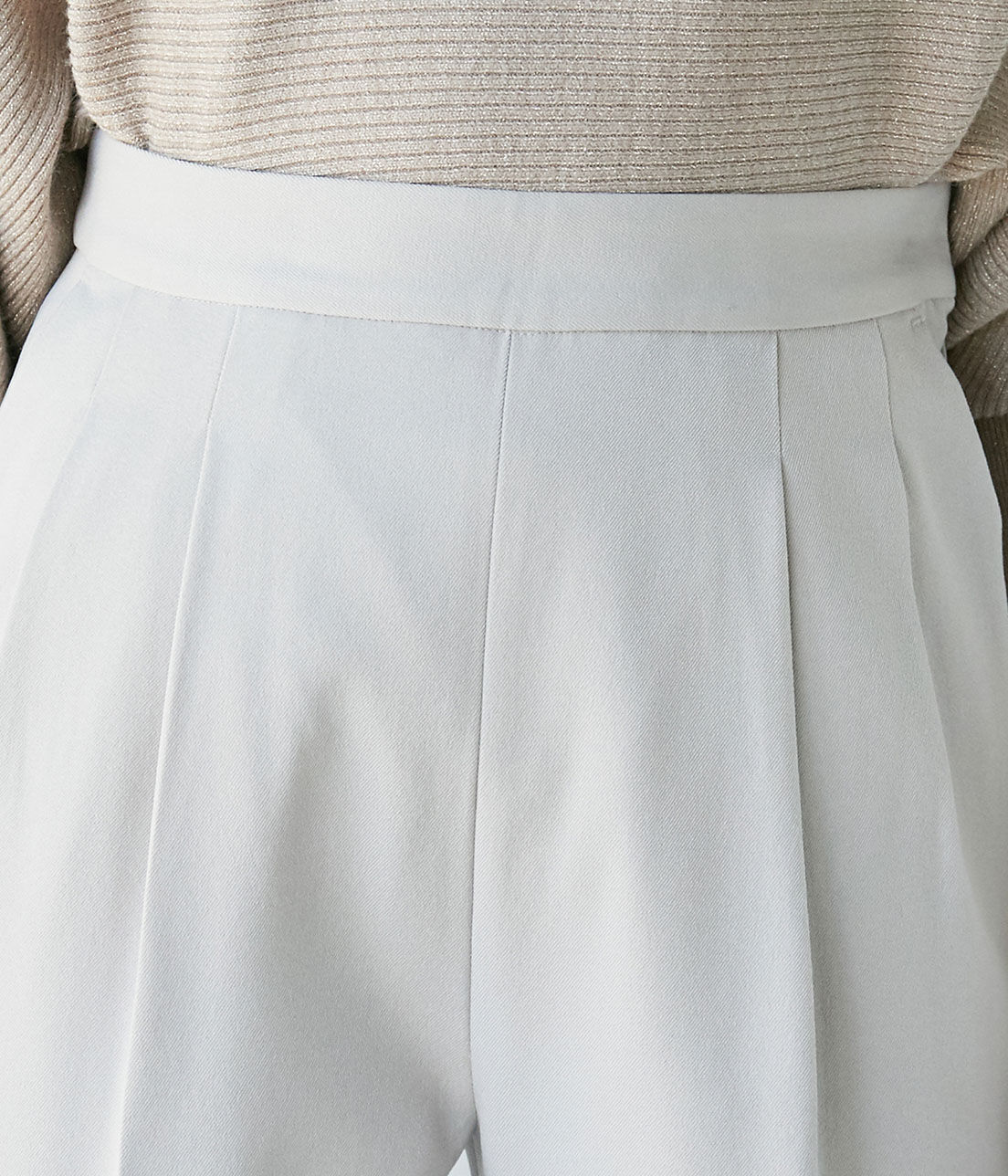 VIS「【EASY CARE】ウォッシャブルフラノツータックテーパードパンツ」|スラックス|