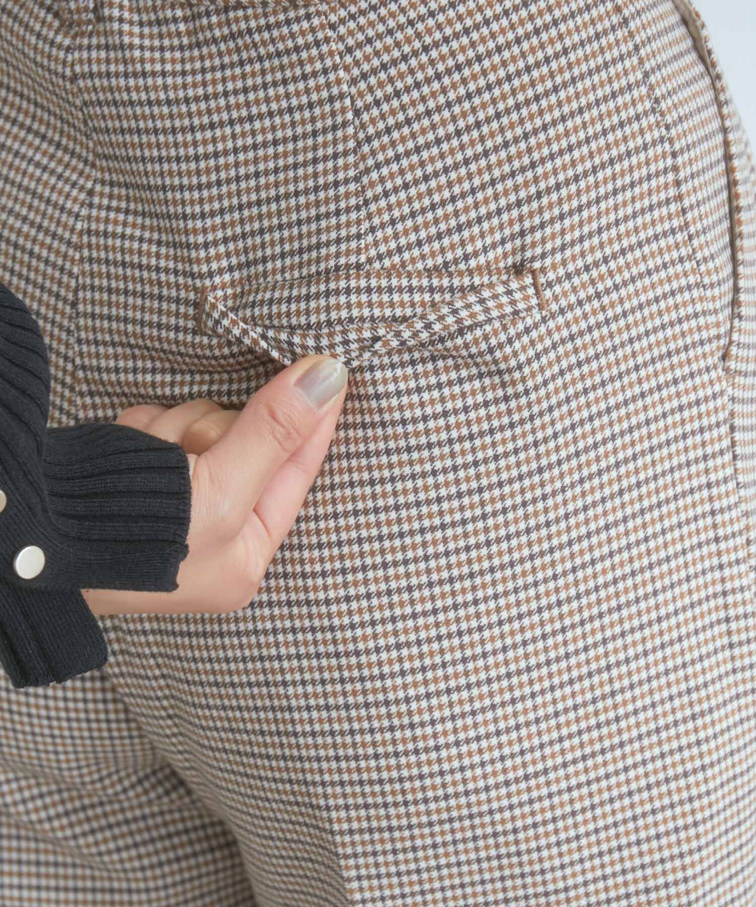 VIS「【EASY CARE】ウォッシャブルフラノツータックテーパードパンツ」|スラックス|