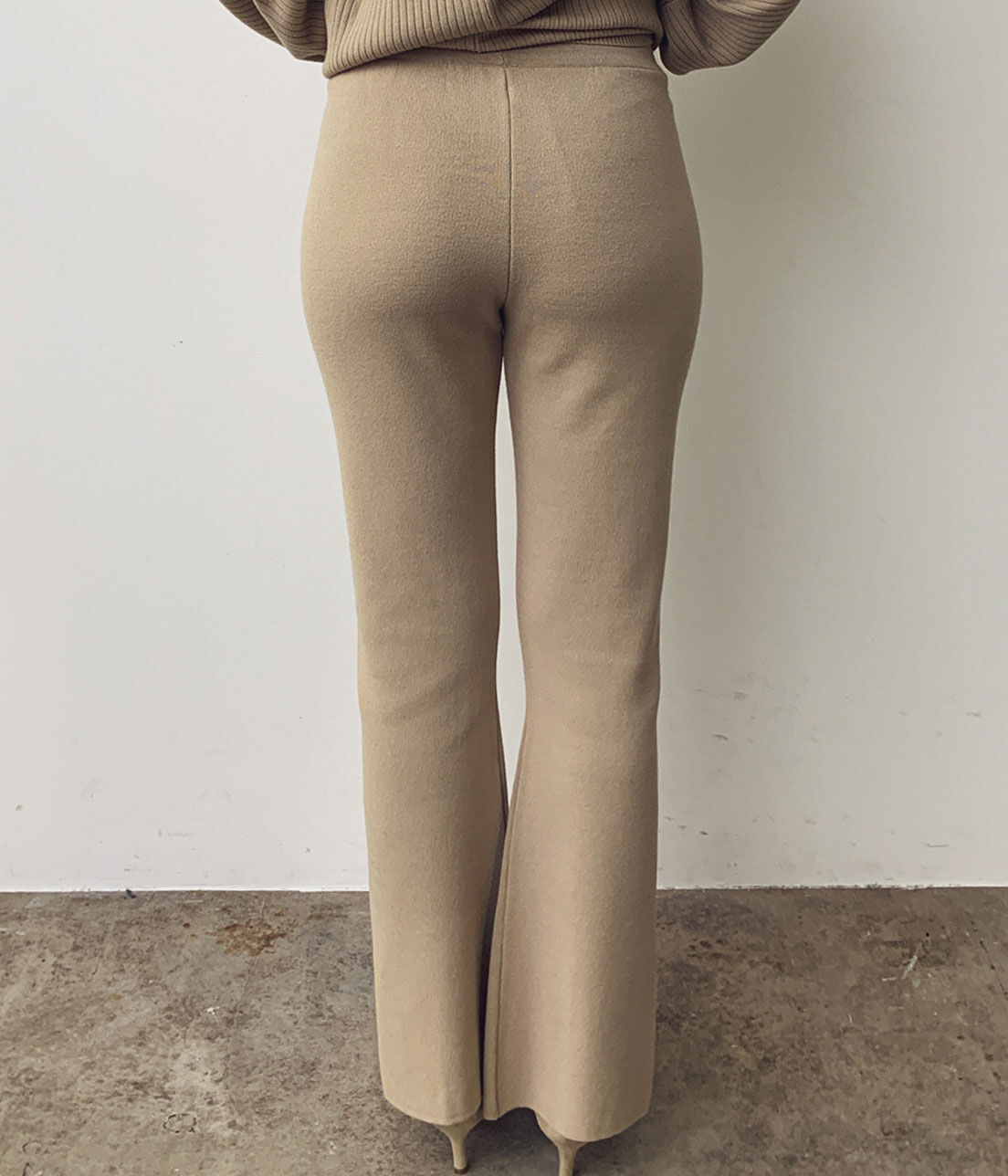 VIS「【セットアップ対応】スリット入りニットパンツ」|その他|