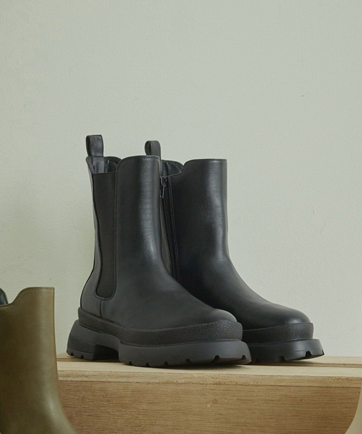 Juze「【新色追加】【軽量】やわらかな履き心地。トラックソールサイドゴアブーツ」|その他|