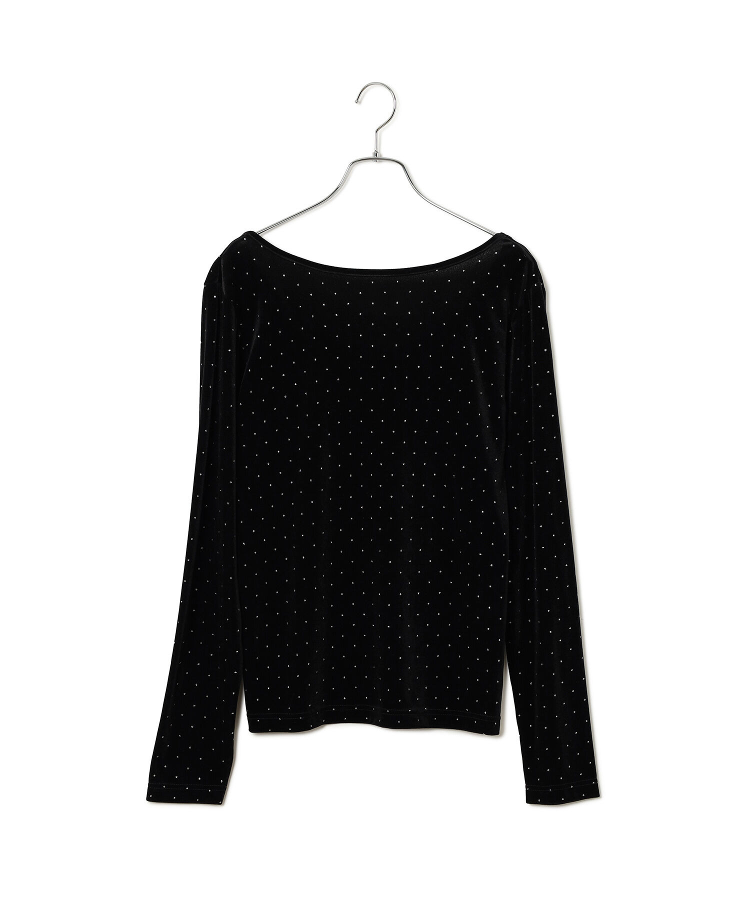 VIS「ラメプリントベロアロングスリーブTシャツ」|Tシャツ・カットソー|