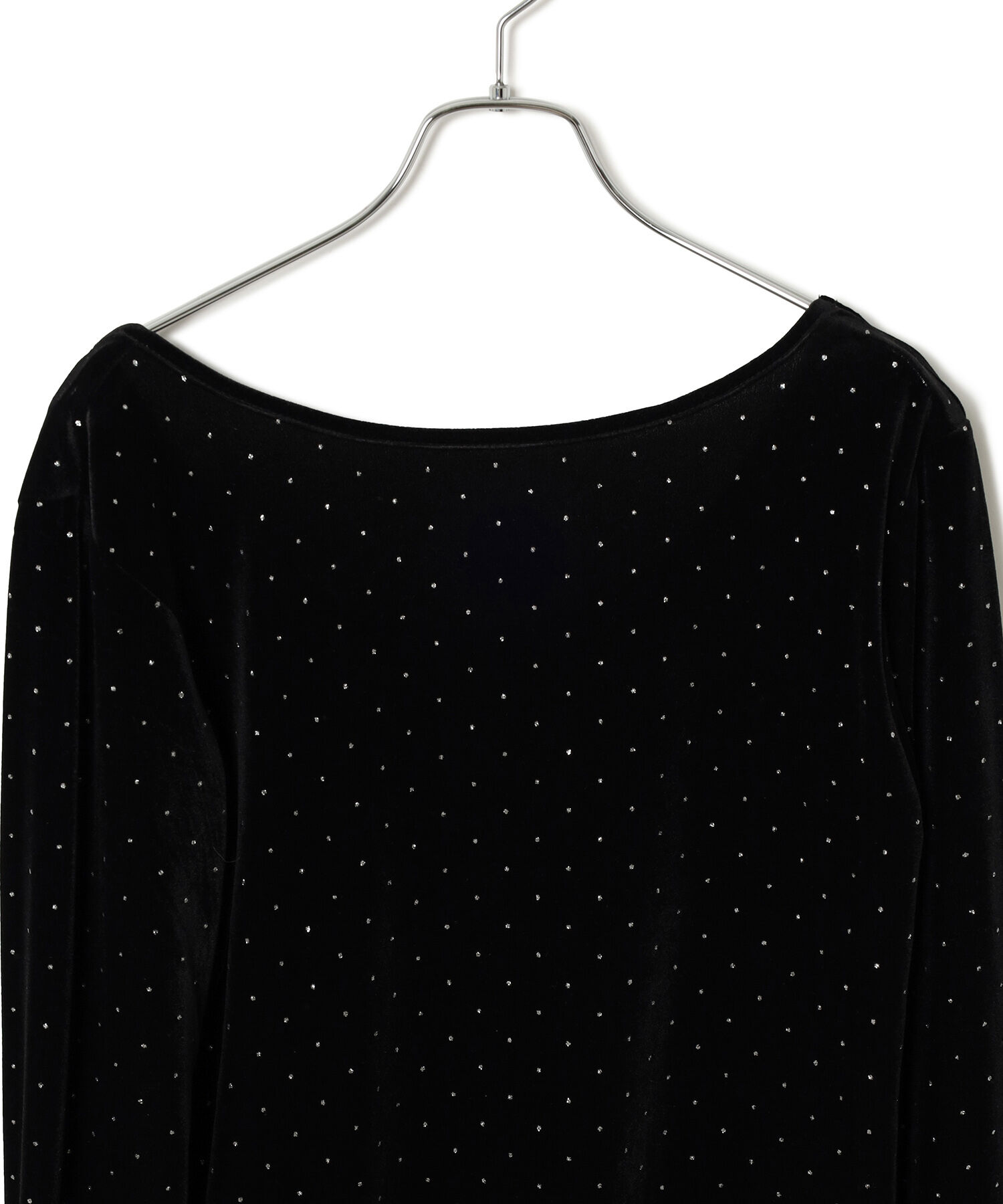 VIS「ラメプリントベロアロングスリーブTシャツ」|Tシャツ・カットソー|