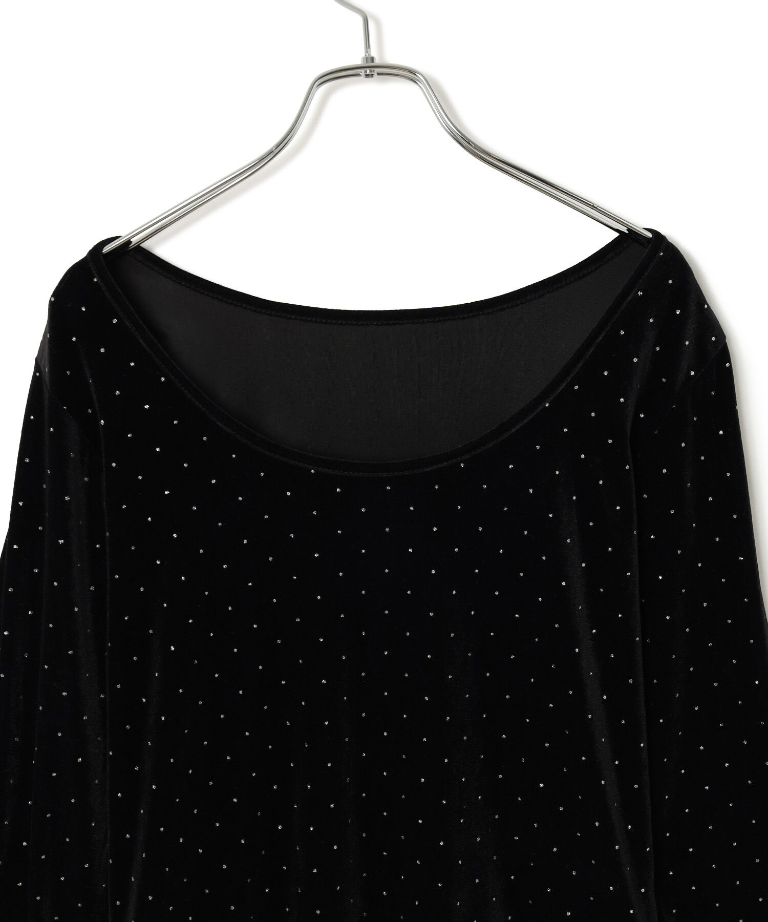 VIS「ラメプリントベロアロングスリーブTシャツ」|Tシャツ・カットソー|