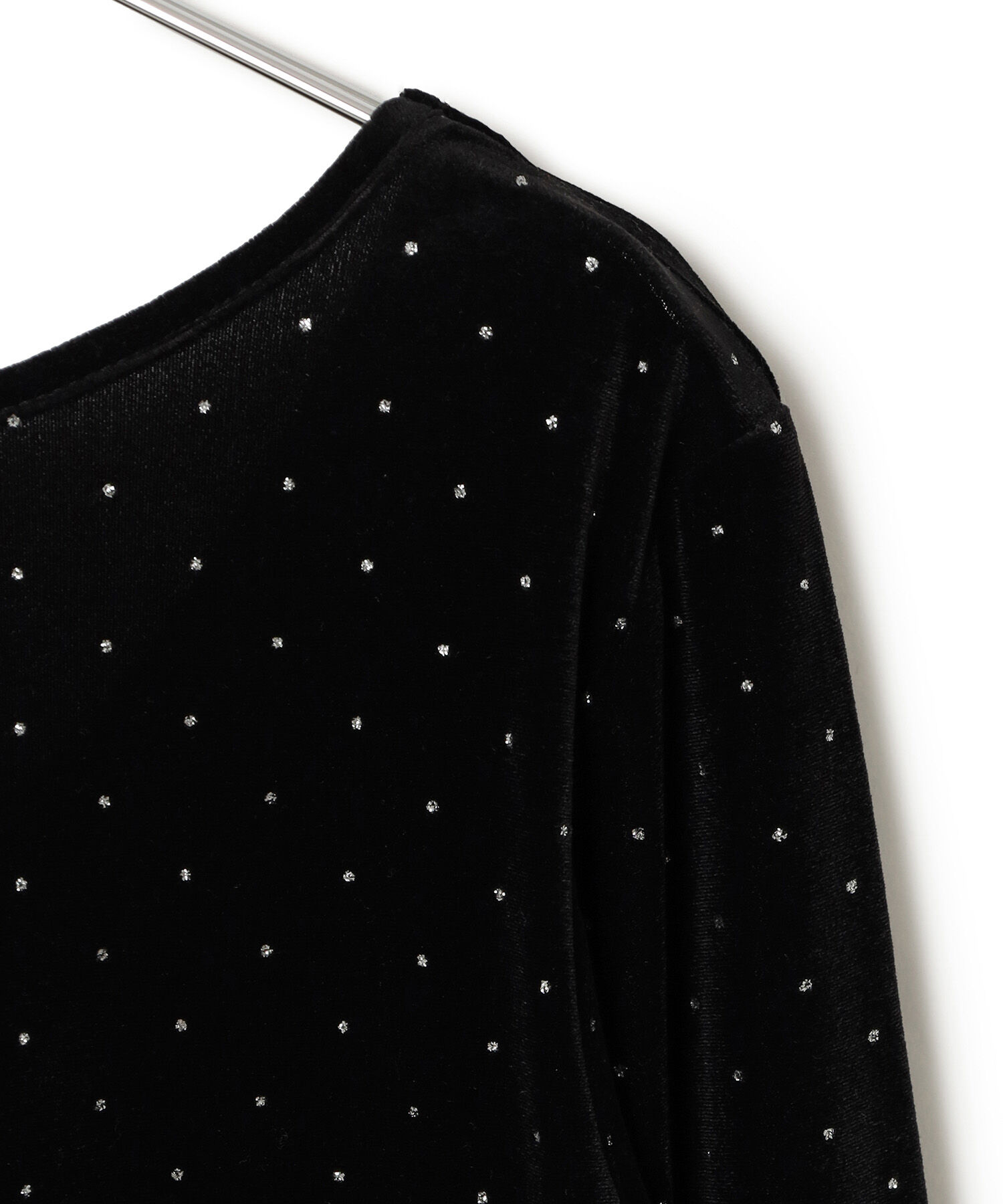 VIS「ラメプリントベロアロングスリーブTシャツ」|Tシャツ・カットソー|