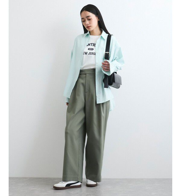 VIS「【洗える/防シワ】チノライクグルカワイドパンツ」|チノ|