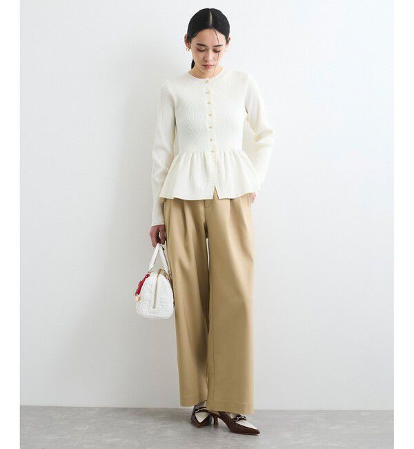 VIS「【洗える/防シワ】チノライクグルカワイドパンツ」|チノ|