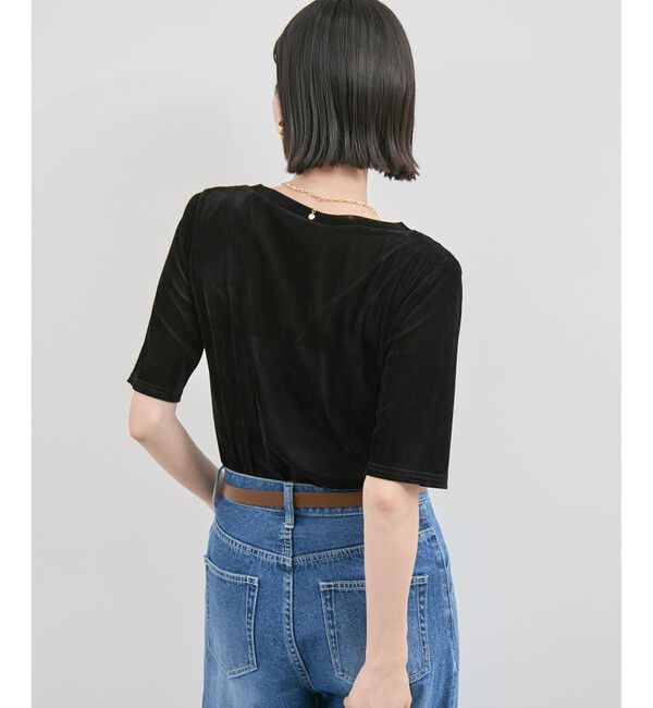 VIS「シーアベロア5部袖プルオーバー」|Tシャツ・カットソー|