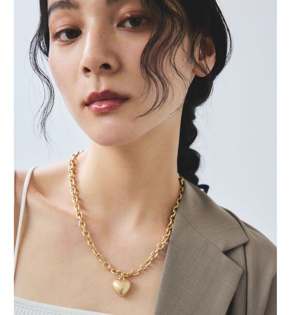 VIS「ハートボリュームチェーンネックレス」|ネックレス|