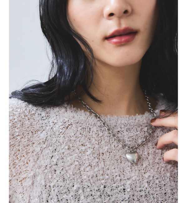 VIS「ハートボリュームチェーンネックレス」|ネックレス|
