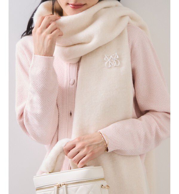 VIS「ふわふわフリンジマフラー/静電気防止」|マフラー|