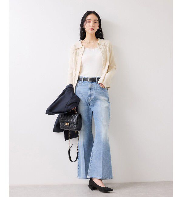 VIS「ギャザーニットカーデ」|カーディガン|