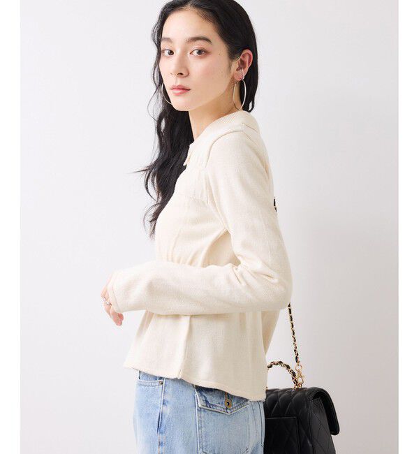 VIS「ギャザーニットカーデ」|カーディガン|