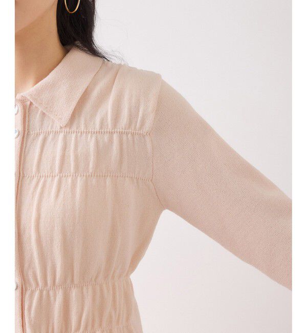 VIS「ギャザーニットカーデ」|カーディガン|