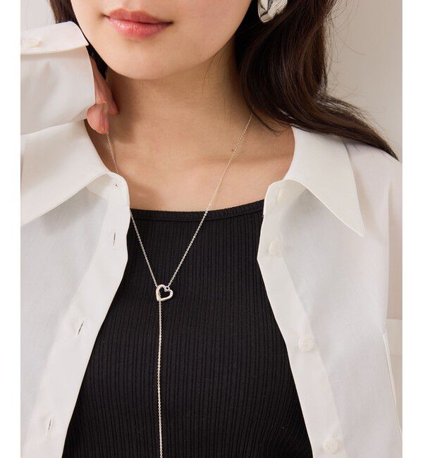 VIS「ハートポイントチェーンYネックレス」|ネックレス|