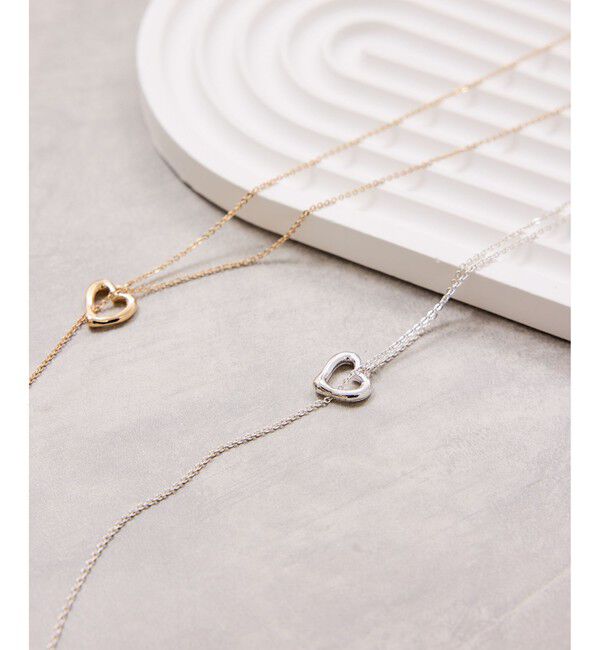 VIS「ハートポイントチェーンYネックレス」|ネックレス|シルバー(93)