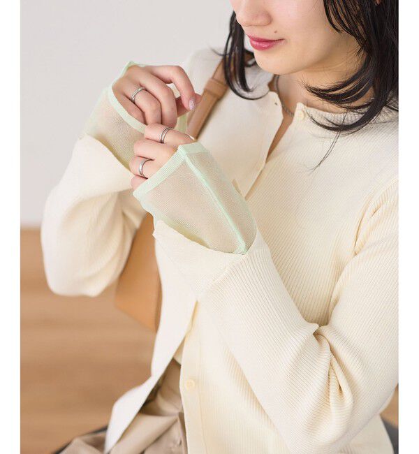 VIS「【WEB限定】袖フレア配色レイヤードカーディガン」|カーディガン|キナリ(16)