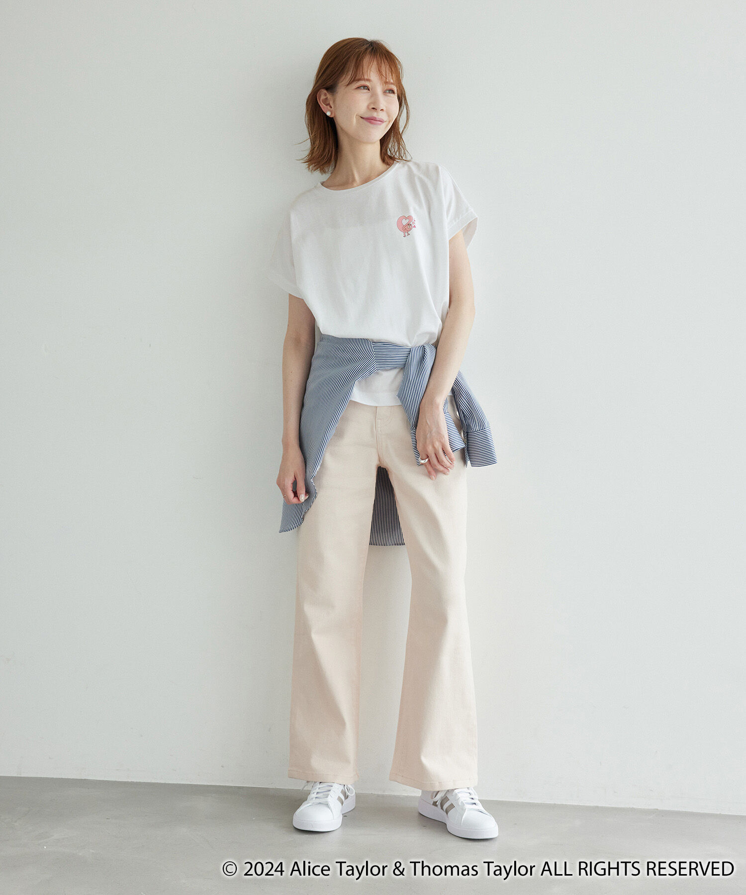 Rope&rsquo;Picnic「【BARBAPAPA(バーバパパ)&times;ROPE' PICNIC】フレンチスリーブTシャツ」|Tシャツ・カットソー|