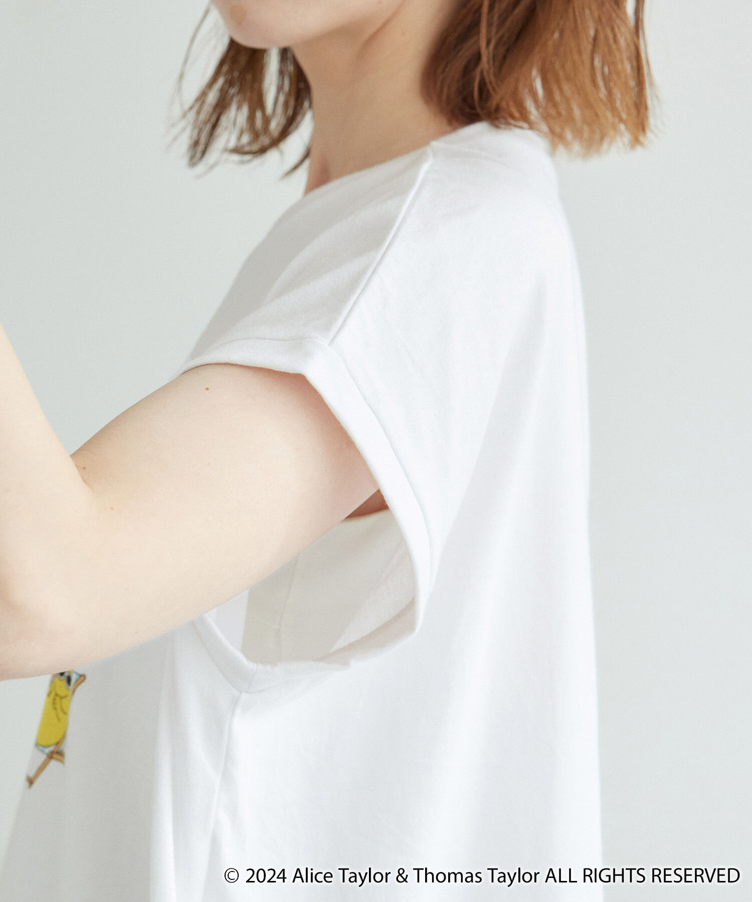 Rope&rsquo;Picnic「【BARBAPAPA(バーバパパ)&times;ROPE' PICNIC】フレンチスリーブTシャツ」|Tシャツ・カットソー|