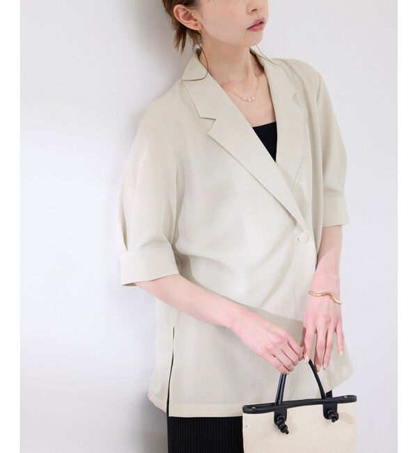 Rope&rsquo;Picnic「ジャケットライクシャツ」|シャツ・ブラウス|ベージュ(27)