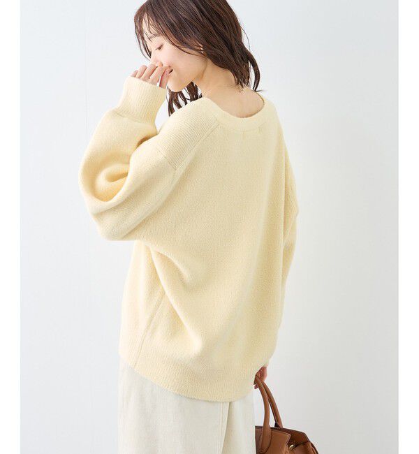 Rope&rsquo;Picnic「【新色追加】スフレニットシリーズ 変形メタルボタンミドル丈カーディガン/イージーケア・リンクコーデ」|カーディガン|