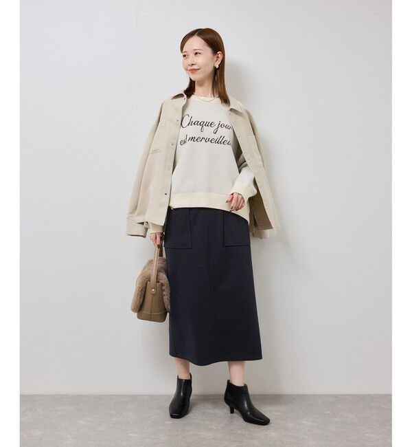 Rope&rsquo;Picnic「ジャージーアイラインスカート」|スカート|