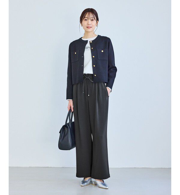 Rope&rsquo;Picnic「ステファニージョグイージーワイドパンツ」|チノ|