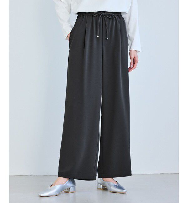 Rope&rsquo;Picnic「ステファニージョグイージーワイドパンツ」|チノ|