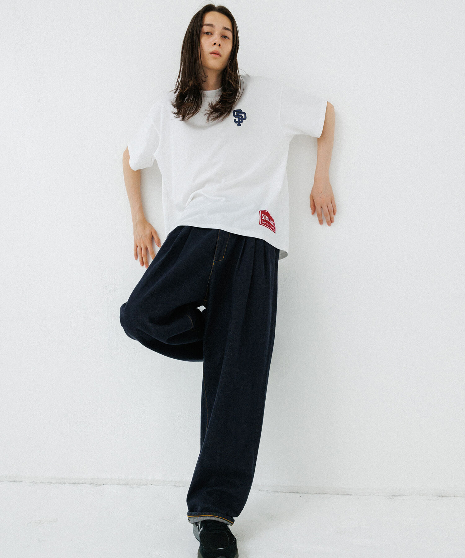 ADAM ET ROPE'「《別注》【SPALDING/スポルディング】LOGO TEE / UNISEX」|Tシャツ・カットソー|