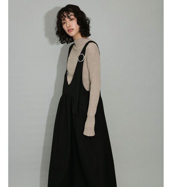 WEB限定】ディープネックAラインワンピース（ADAM ET ROPE'）｜ルミネ