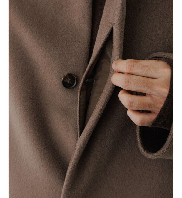 ADAM ET ROPE'「メリノウール ダブルフェイス ショート ステンカラーコート」|ステンカラーコート|