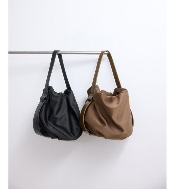 ADAM ET ROPE'「【サステナブル】チェーン巾着バッグ」|ハンドバッグ|