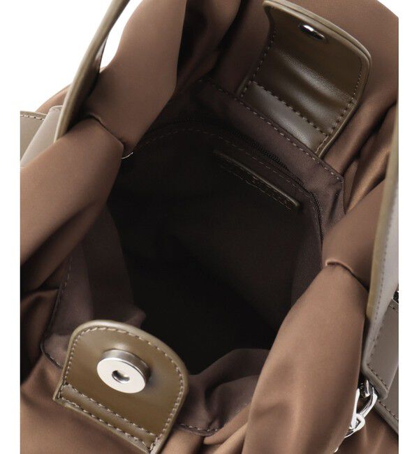 ADAM ET ROPE'「【サステナブル】チェーン巾着バッグ」|ハンドバッグ|