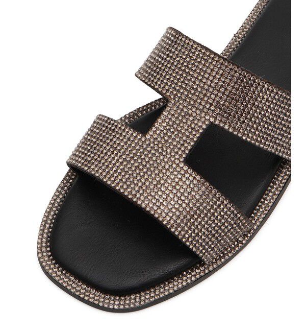 ADAM ET ROPE'「Iストラップラインストーンサンダル」|サンダル|