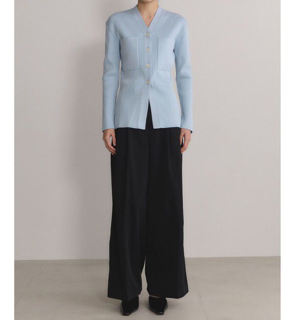 アダムエロペ emoelle ポケットリブカーディガン EMOELLE】ポケットリブカーディガン（ADAM ET ROPE'）｜ルミネの