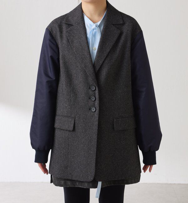  「3つ釦コンビスリーブジャケット」|ベスト・ジレ|