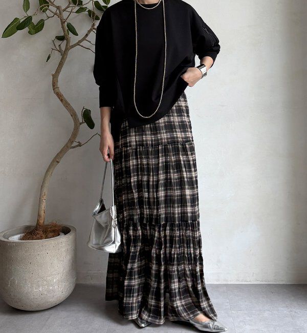  「【WEB限定】MA1ポケットプルオーバー＋タイトスカートセット」|スーツ|