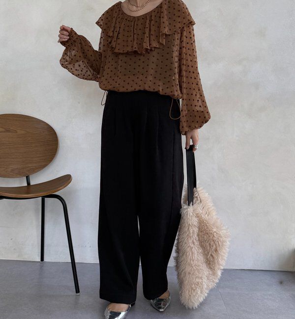  「裏起毛ボンディングパンツ」|チノ|