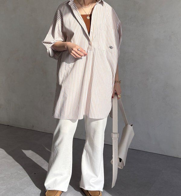  「DD刺繍チュニックシャツ」|シャツ・ブラウス|