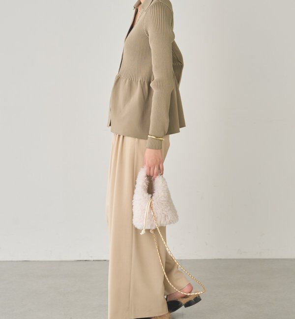  「ペプラム衿カーデ」|ニット・セーター|